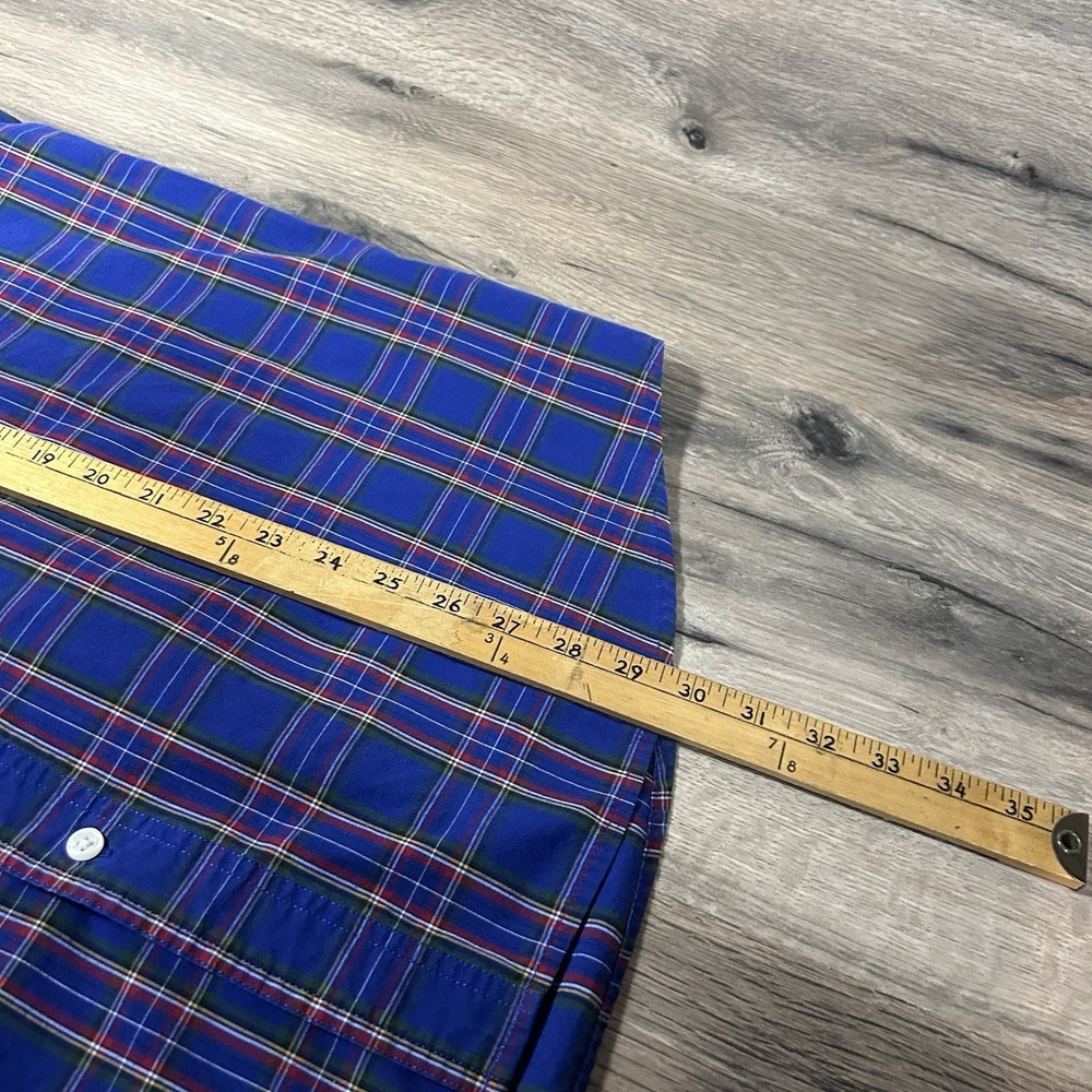 Vintage 1990s Chaps Plaid Easy Care Button Down Shirt, Men's Size XL Y2K - Picture 8 of 9